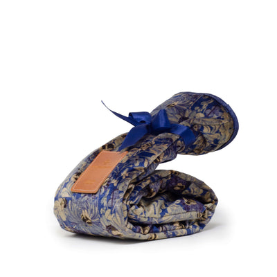 Long Hot Water Bottle & Cover - Bumblebee Haven in Blue Sea - Will Bees Bespoke