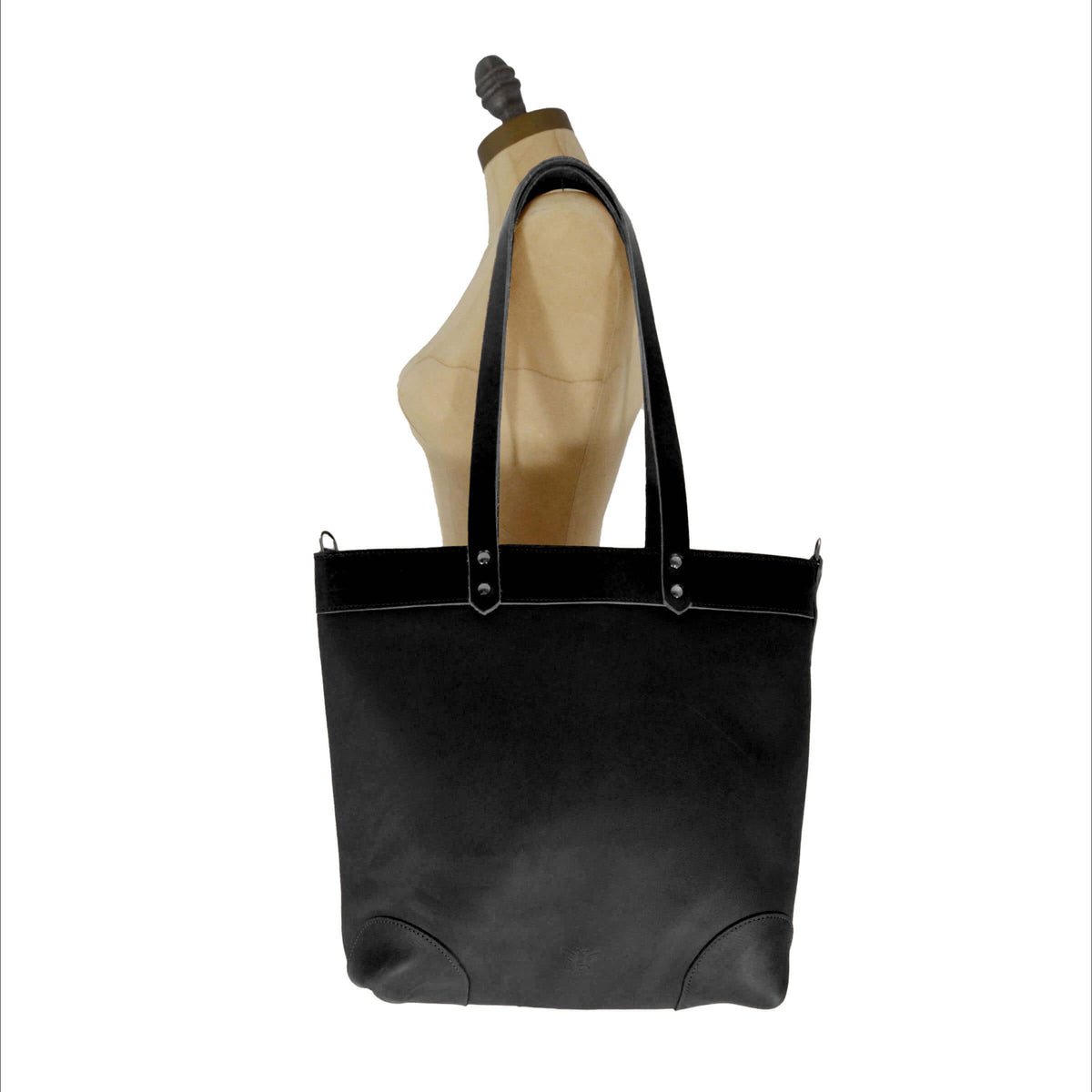 Medium Tote - Zebra - Black Leather - Will Bees Bespoke