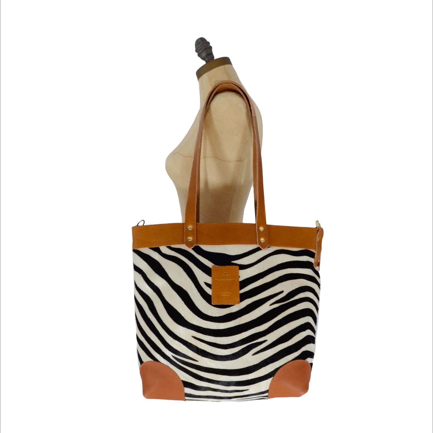 Medium Tote - Zebra - Will Bees Bespoke