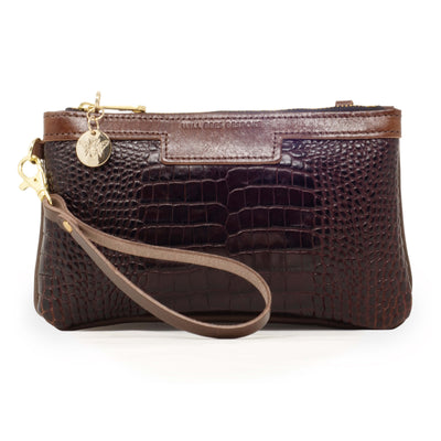 Mini Diana 2 in 1 Clutch - Brown Croc