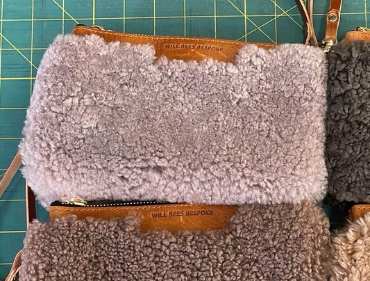 Mini Diana 2 in 1 Clutch - Mink Sheepskin - Will Bees Bespoke