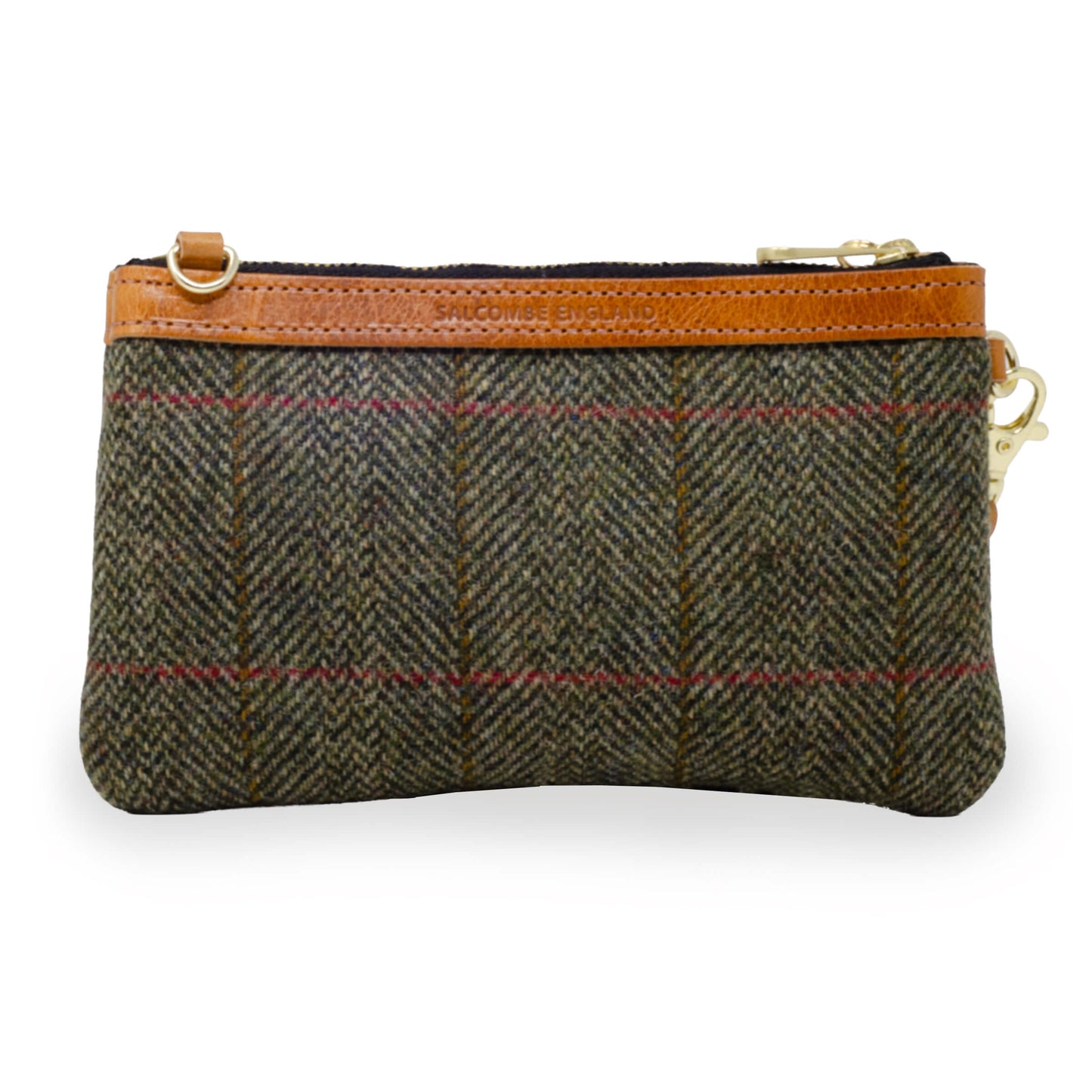 Mini Diana 2 in 1 Clutch - Green & Red Tweed Check