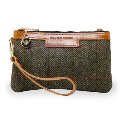Mini Diana 2 in 1 Clutch - Green & Red Tweed Check