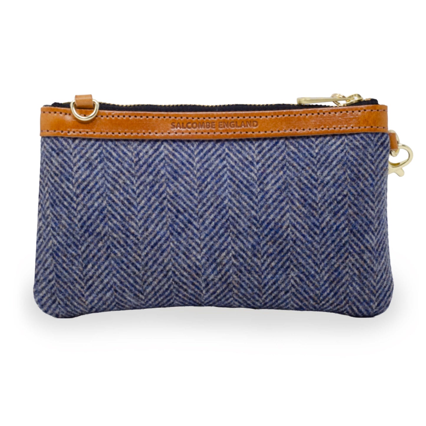 Mini Diana 2 in 1 Clutch - Blue Herringbone Tweed