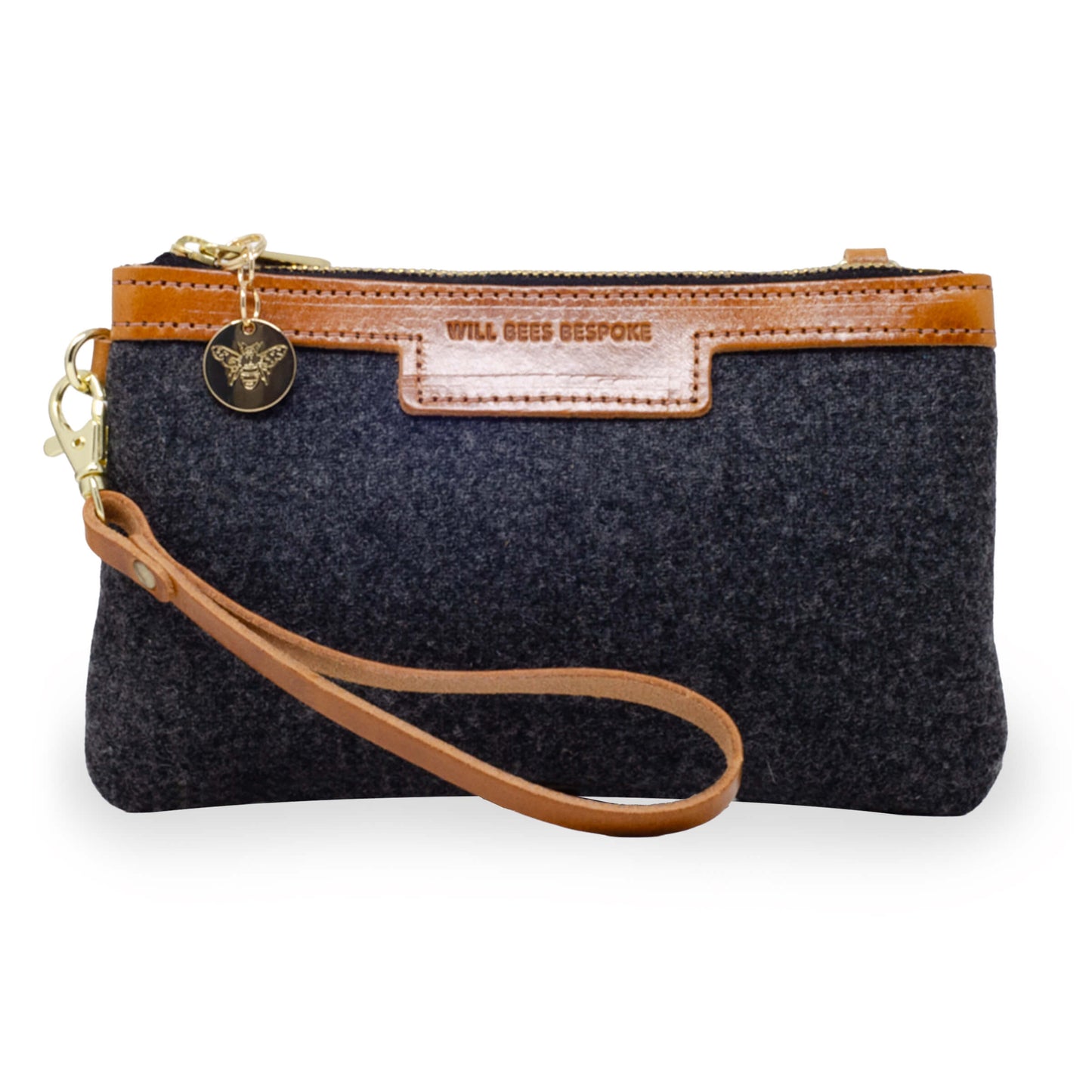 Mini Diana 2 in 1 Clutch - Dark Grey Wool