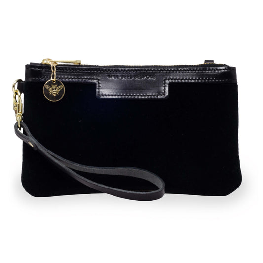 Mini Diana 2 in 1 Clutch - Black Velvet