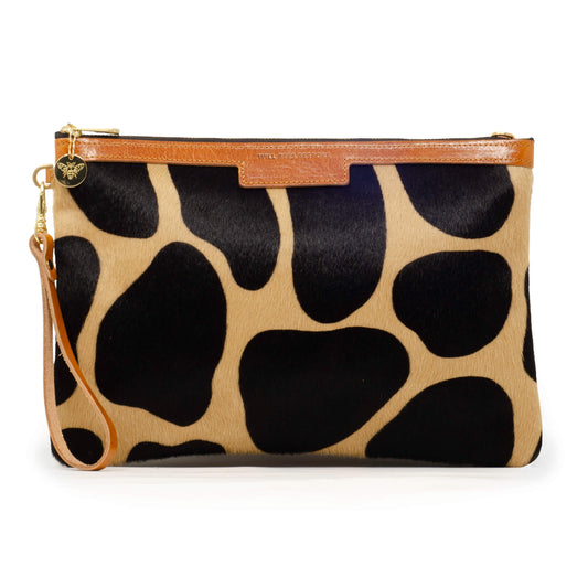 Oversized Diana 2 in 1 Clutch - Giraffe Spot