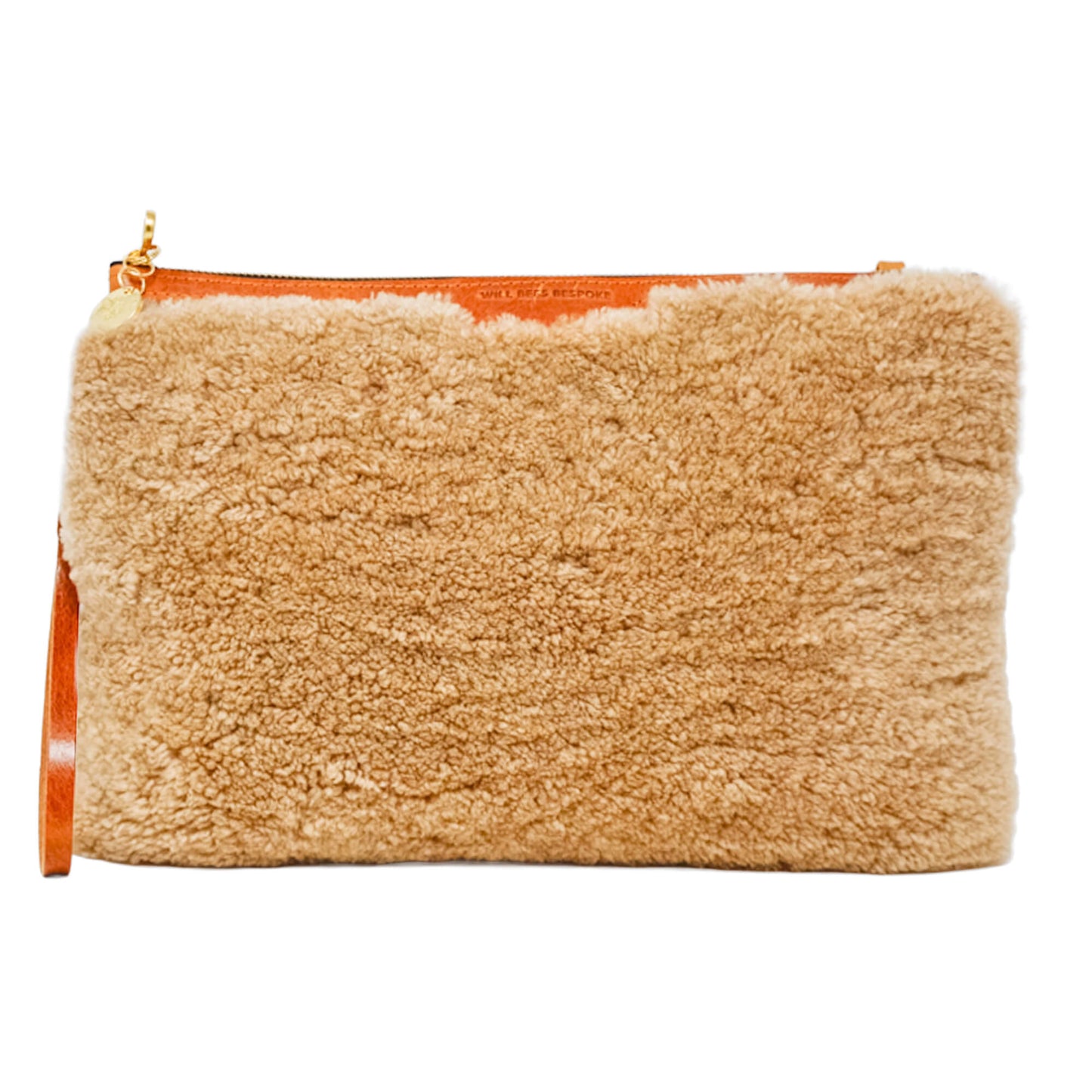 Oversized Diana 2 in 1 Clutch - Caramel Sheepskin