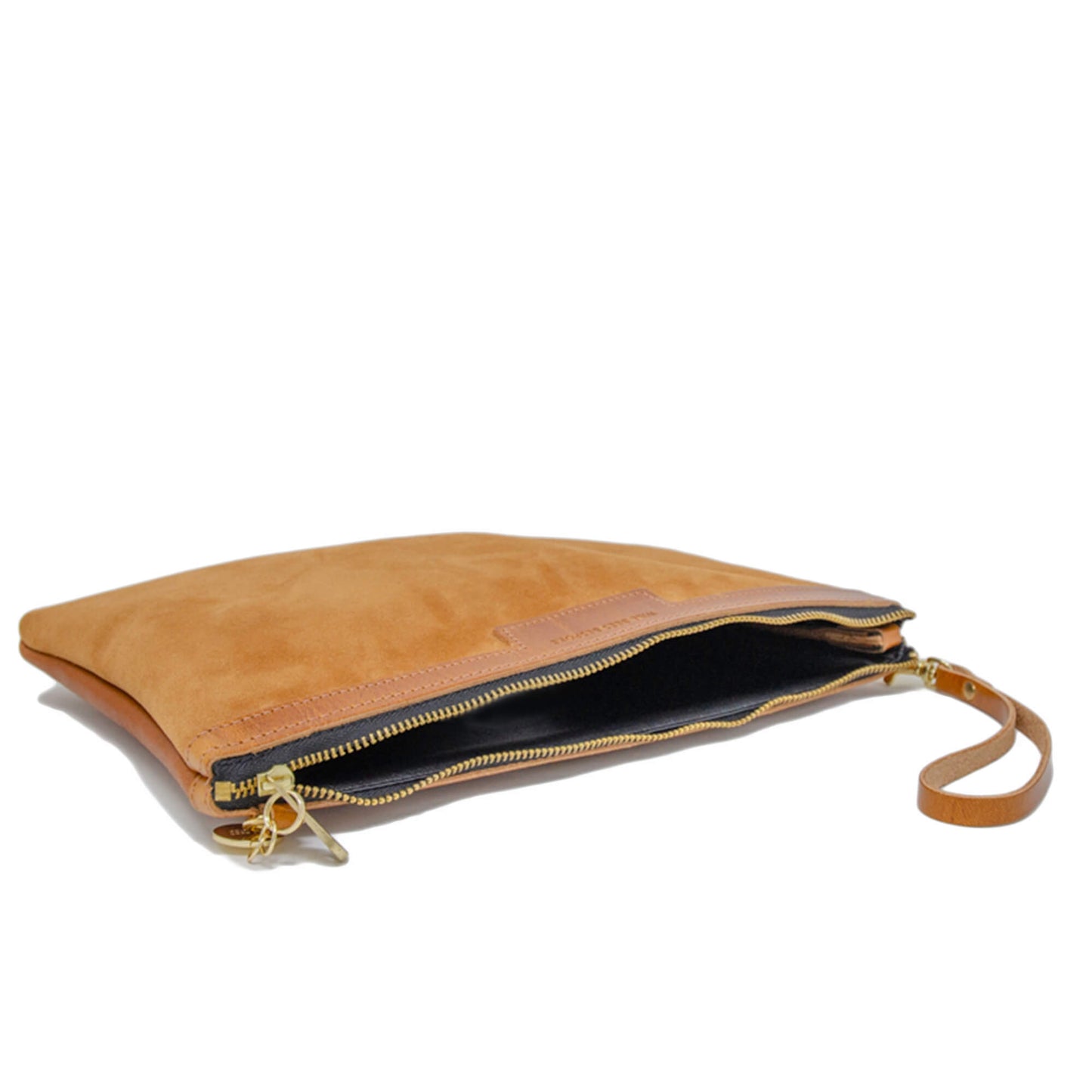 Oversized Diana 2 in 1 Clutch - Light Tan Suede