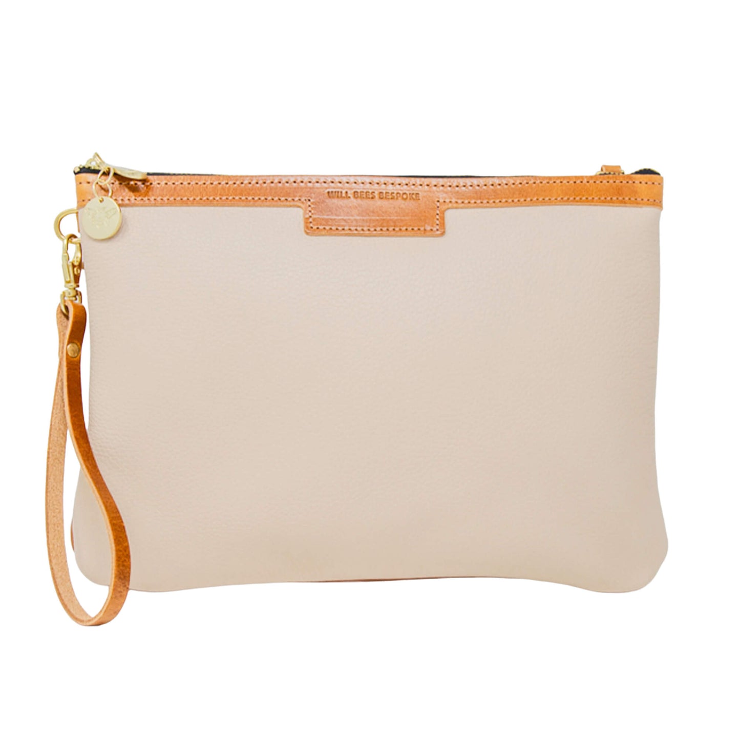 Oversized Diana 2 in 1 Clutch - White Leather