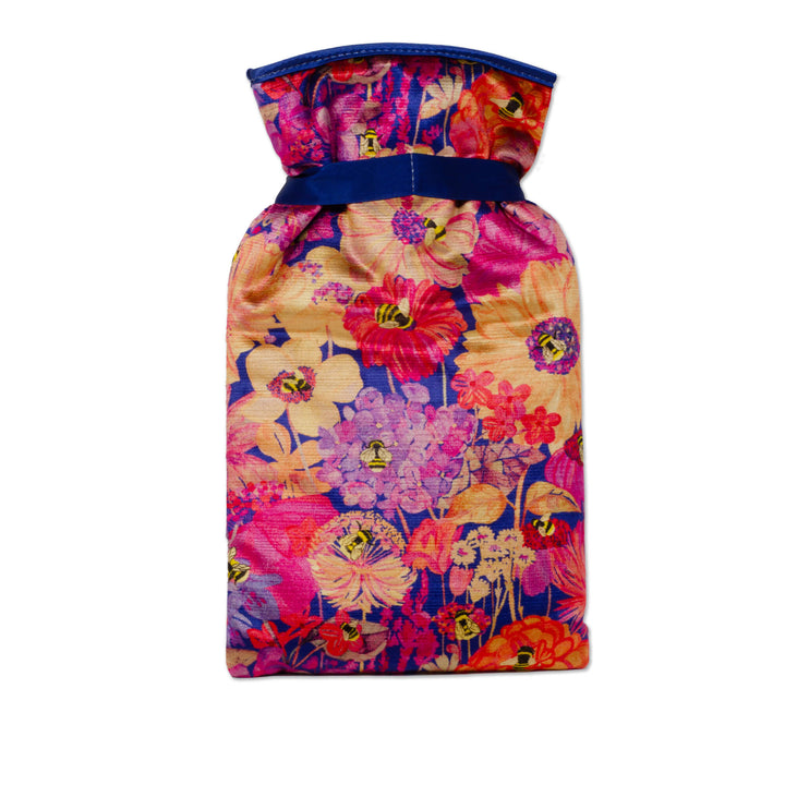 Hot Water Bottle & Cover - Bumblebee Paradise in Pink sunset