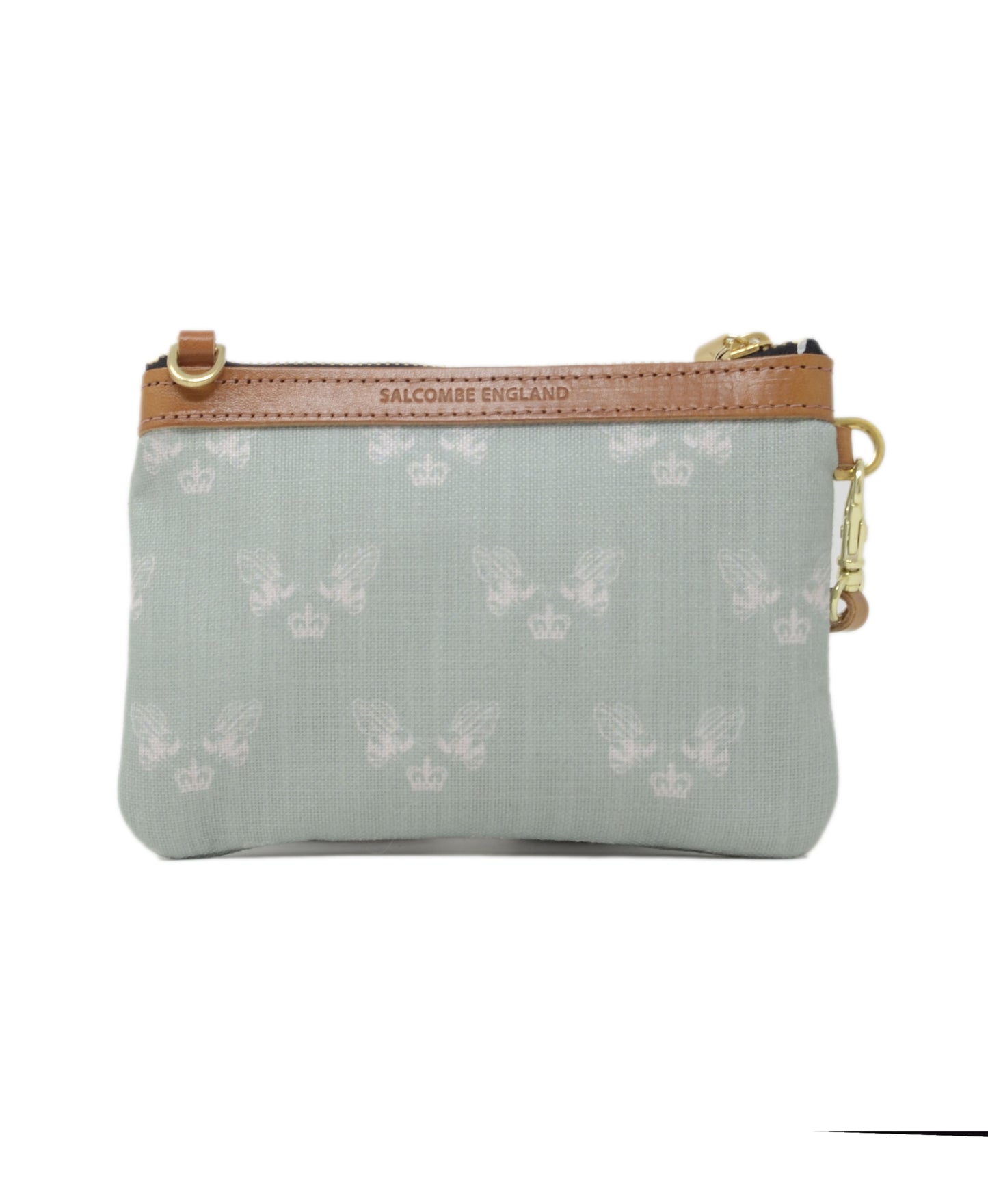 Mini Diana 2 in 1 Clutch - Bee Print in Green Recycled - Will Bees Bespoke