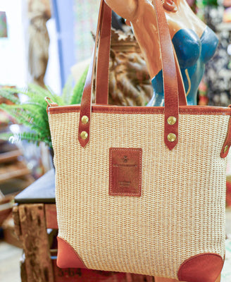 Small Tote - Raffia in Natural