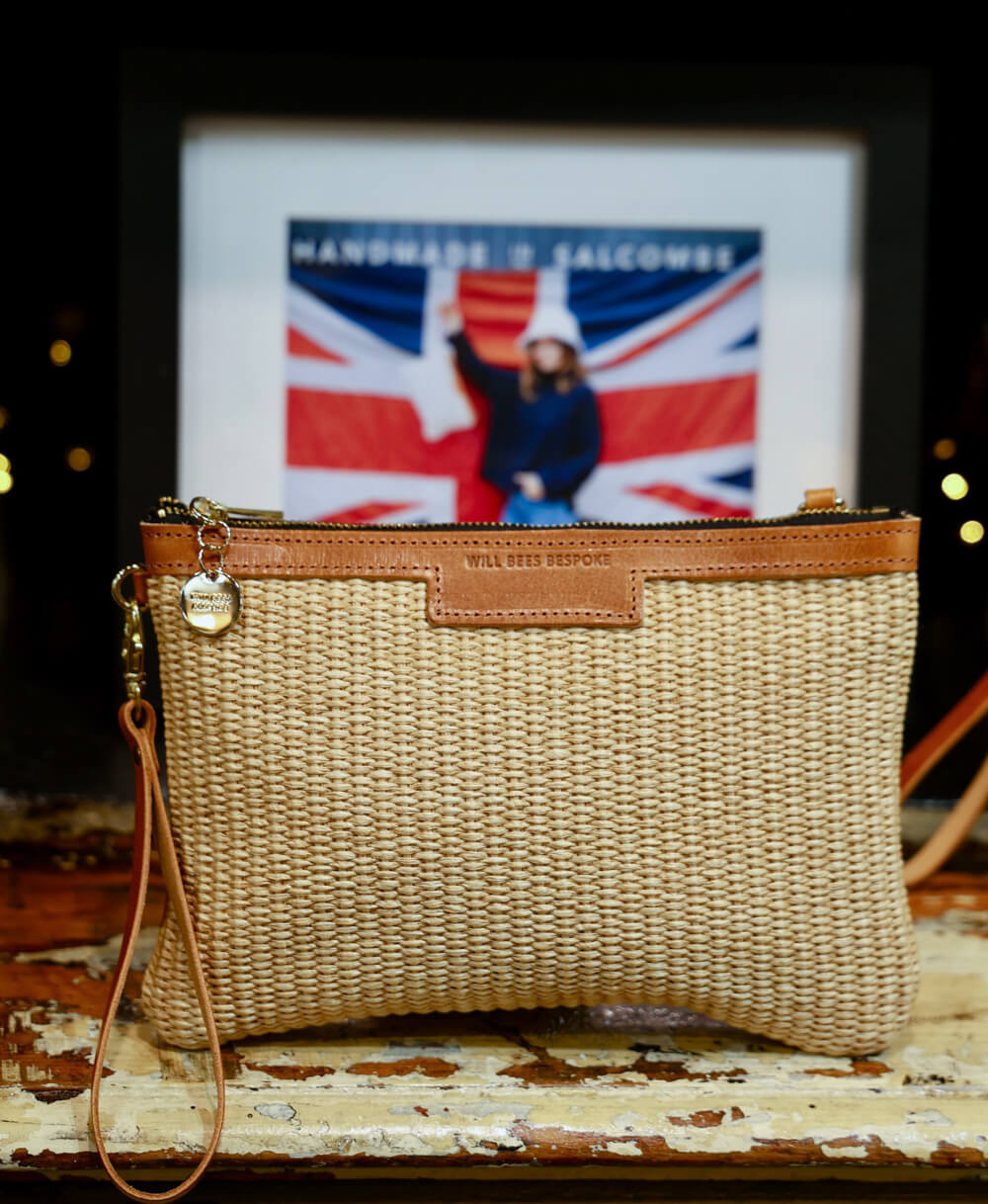Diana 2 in 1 Clutch - Raffia in Natural