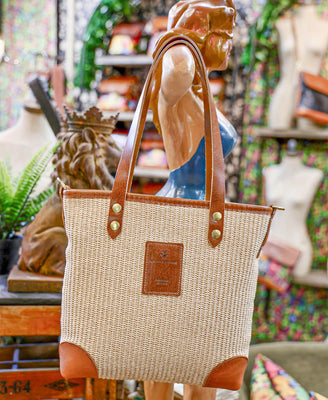 Small Tote - Raffia in Natural