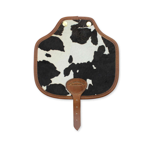 Additional Saddle Bag Panel - Black Cow Print