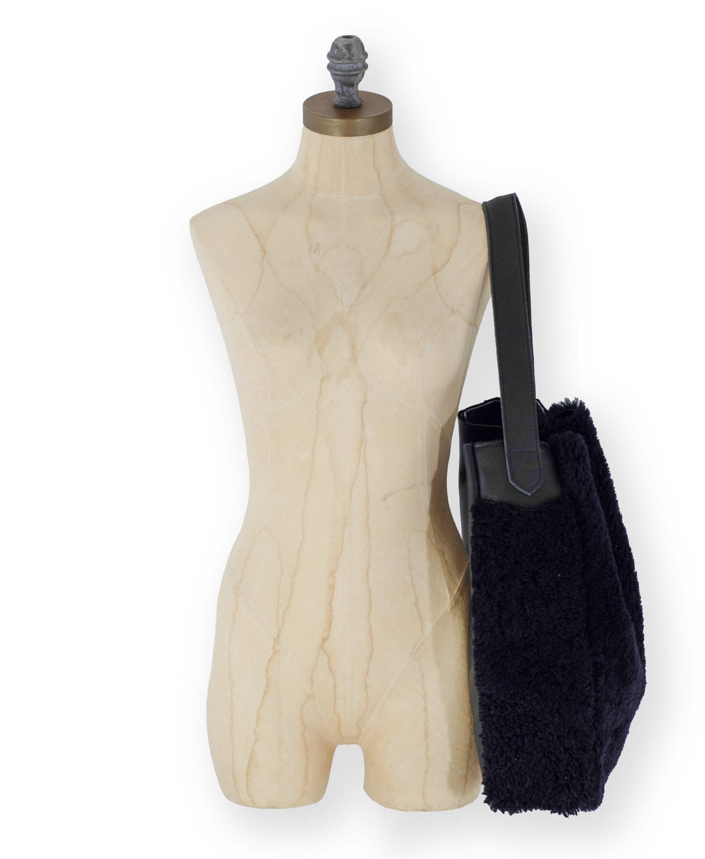 Sheepskin Tote - Black