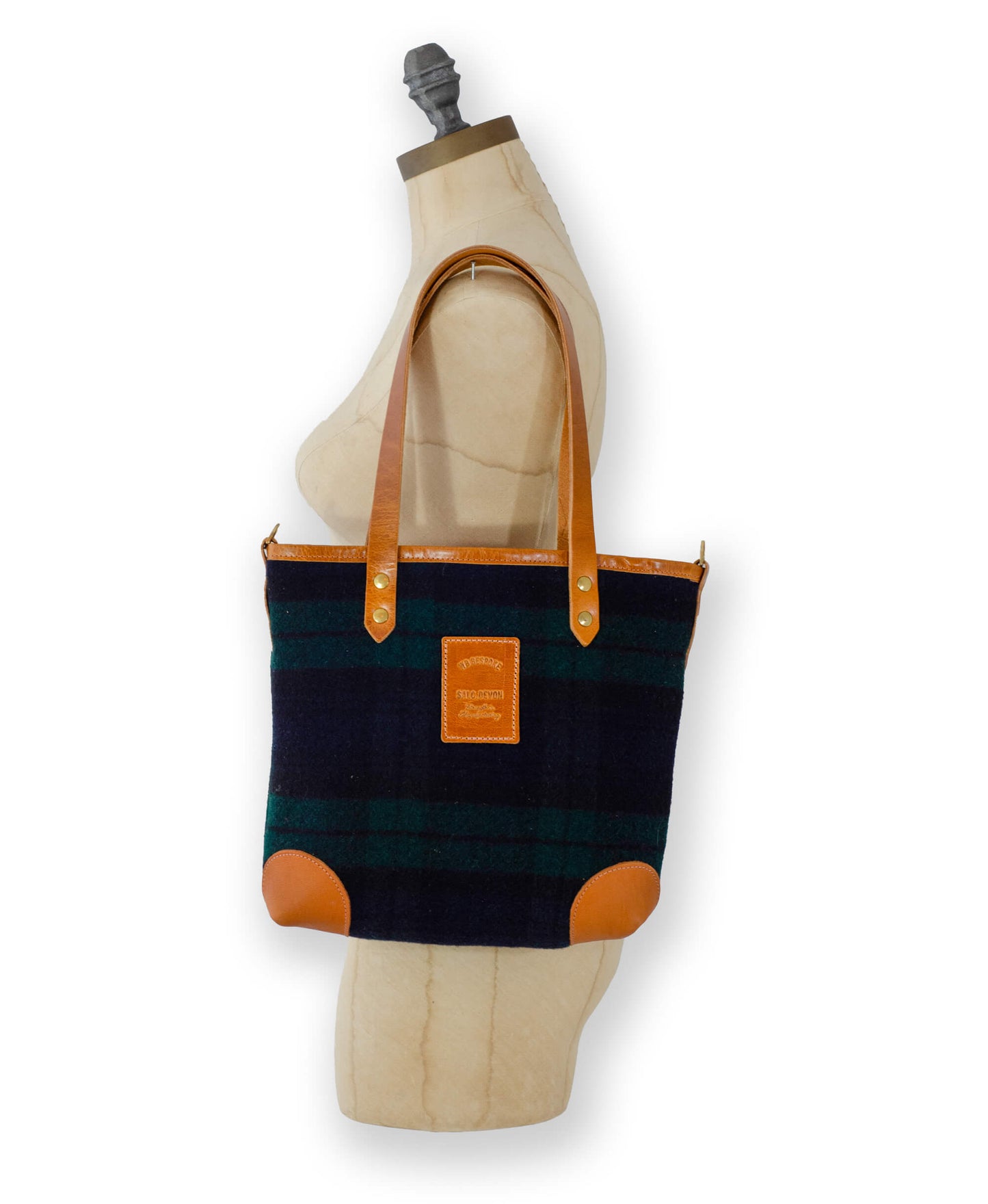 Small Tote - Navy Wool