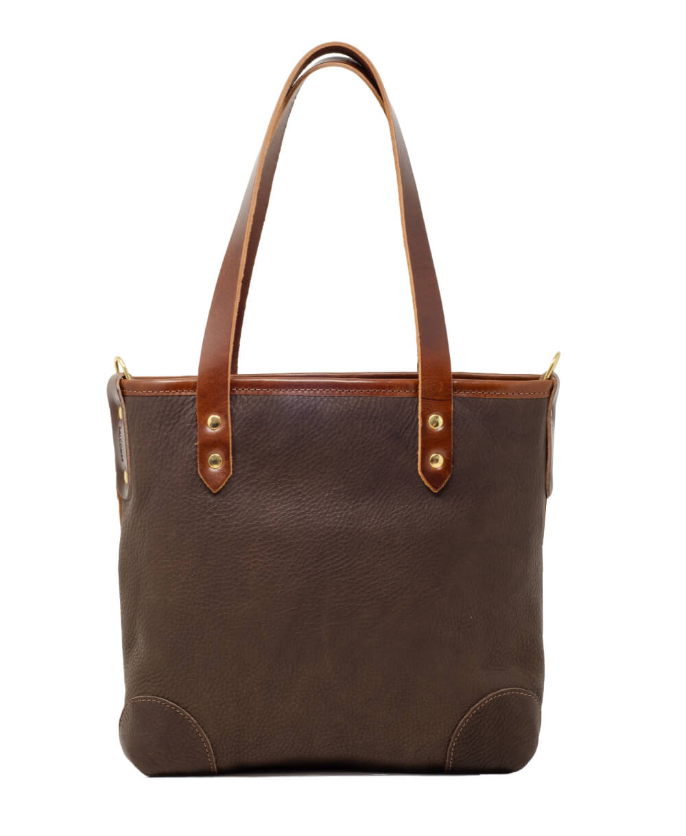 Small Tote - Leopard Print - Brown Leather