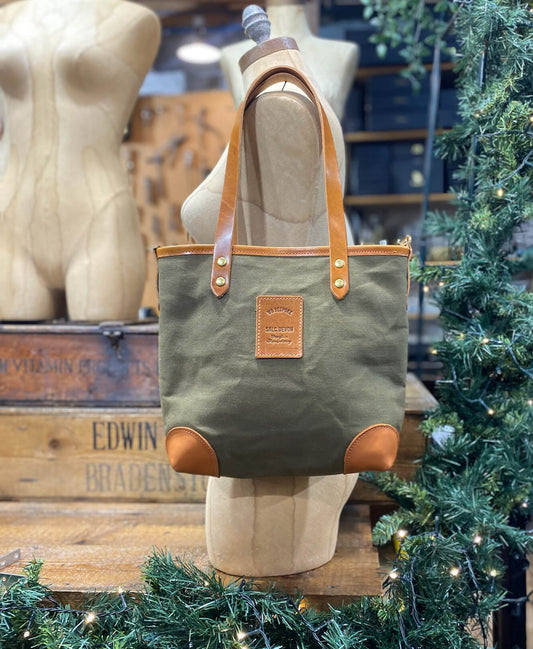 Small Tote - Heavy Wax in Khaki