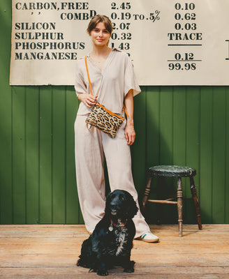 Diana 2 in 1 Clutch - Leopard Print