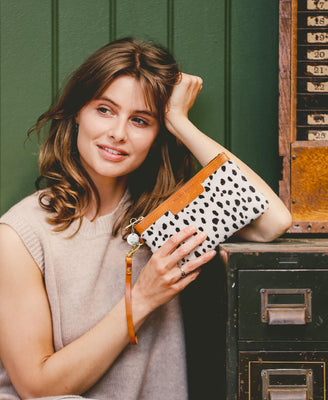 Mini Diana 2 in 1 Clutch - Dalmatian Print