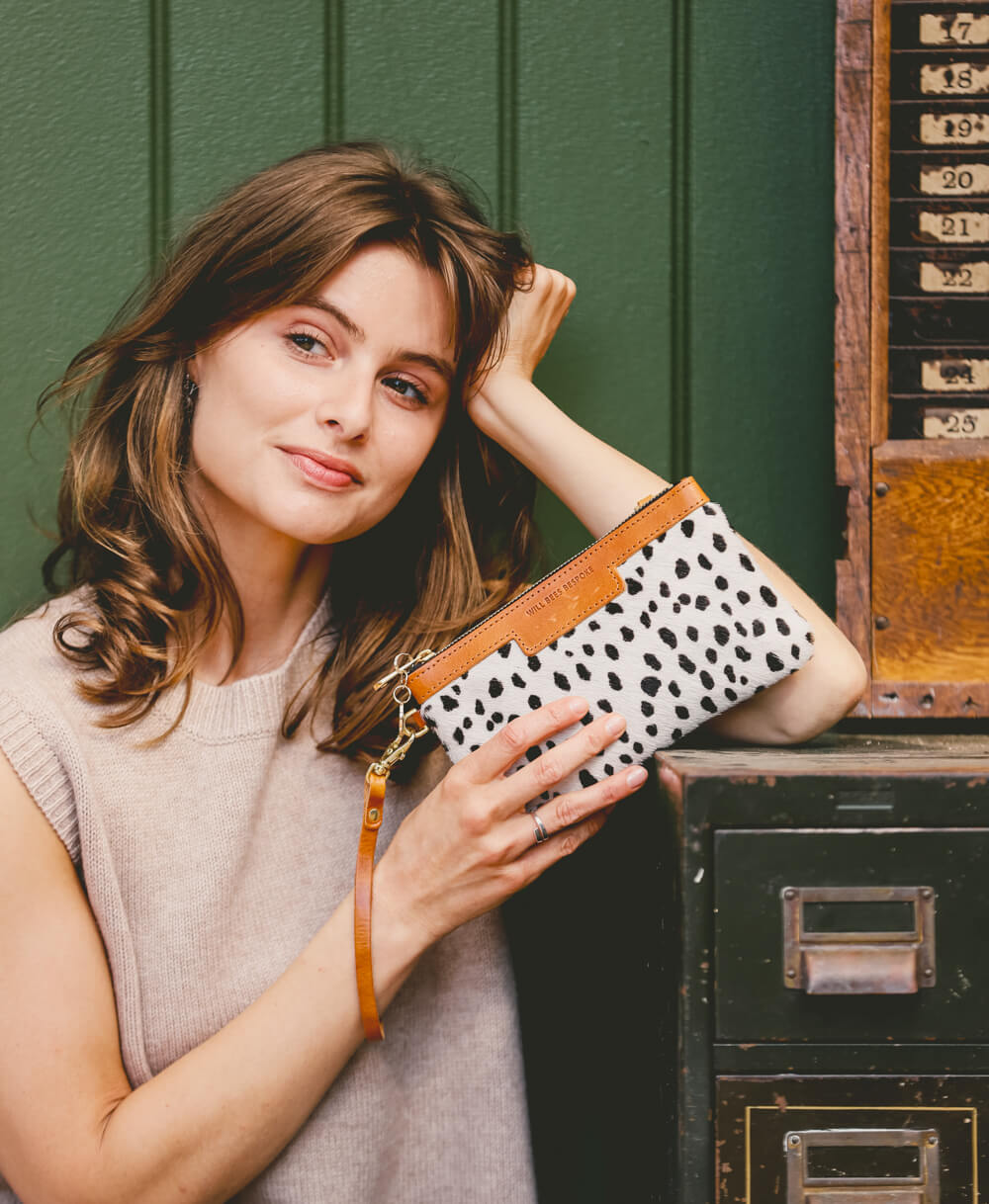 Mini Diana 2 in 1 Clutch - Dalmatian Print