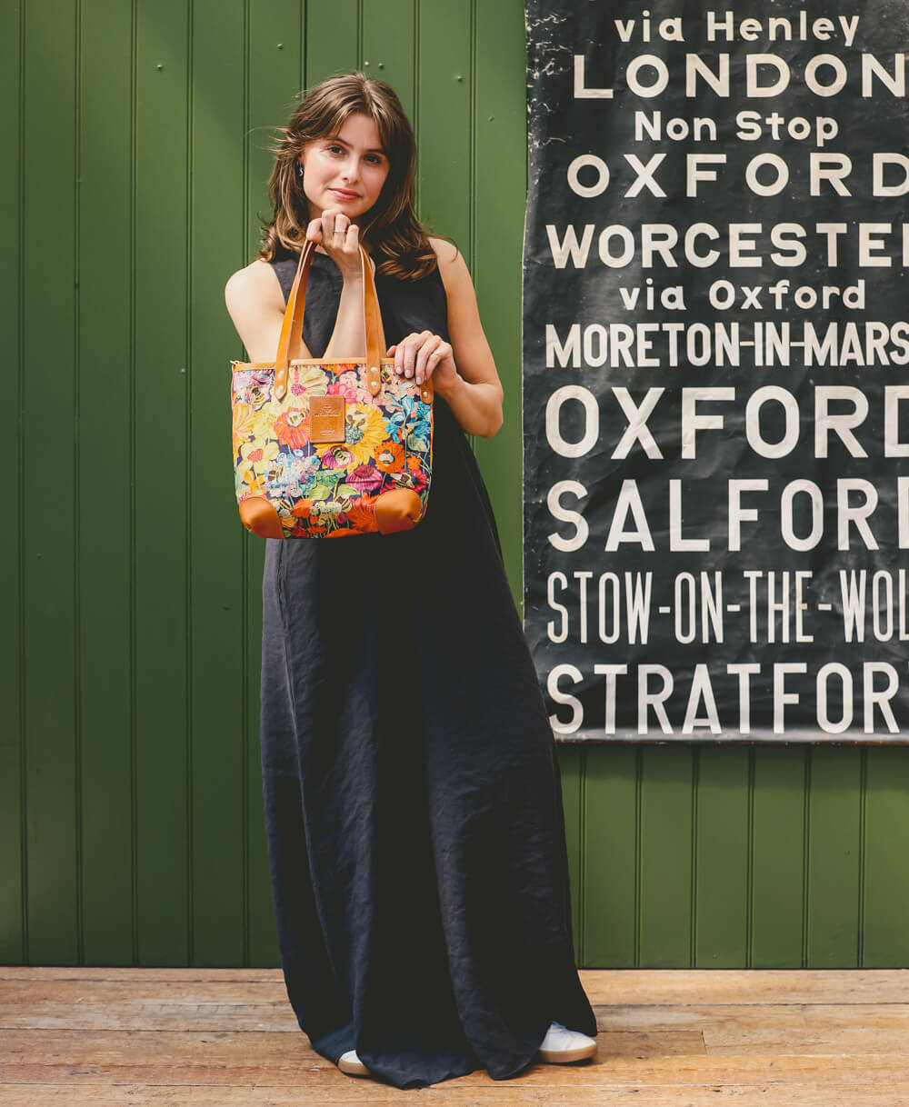 Small Tote - Bumblebee Garden in Midday Sun - Will Bees Bespoke