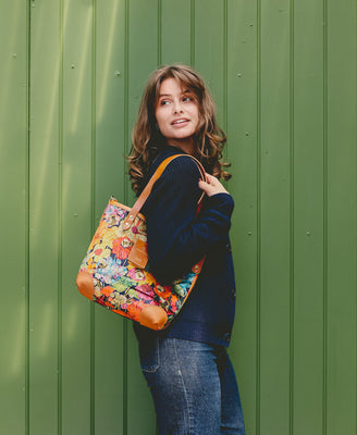 Small Tote - Bumblebee Garden in Midday Sun - Will Bees Bespoke