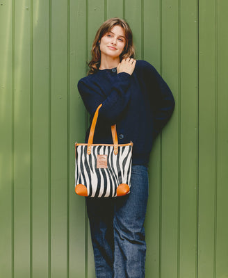 Small Tote - Zebra