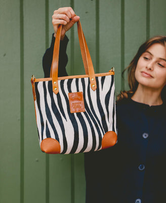 Small Tote - Zebra