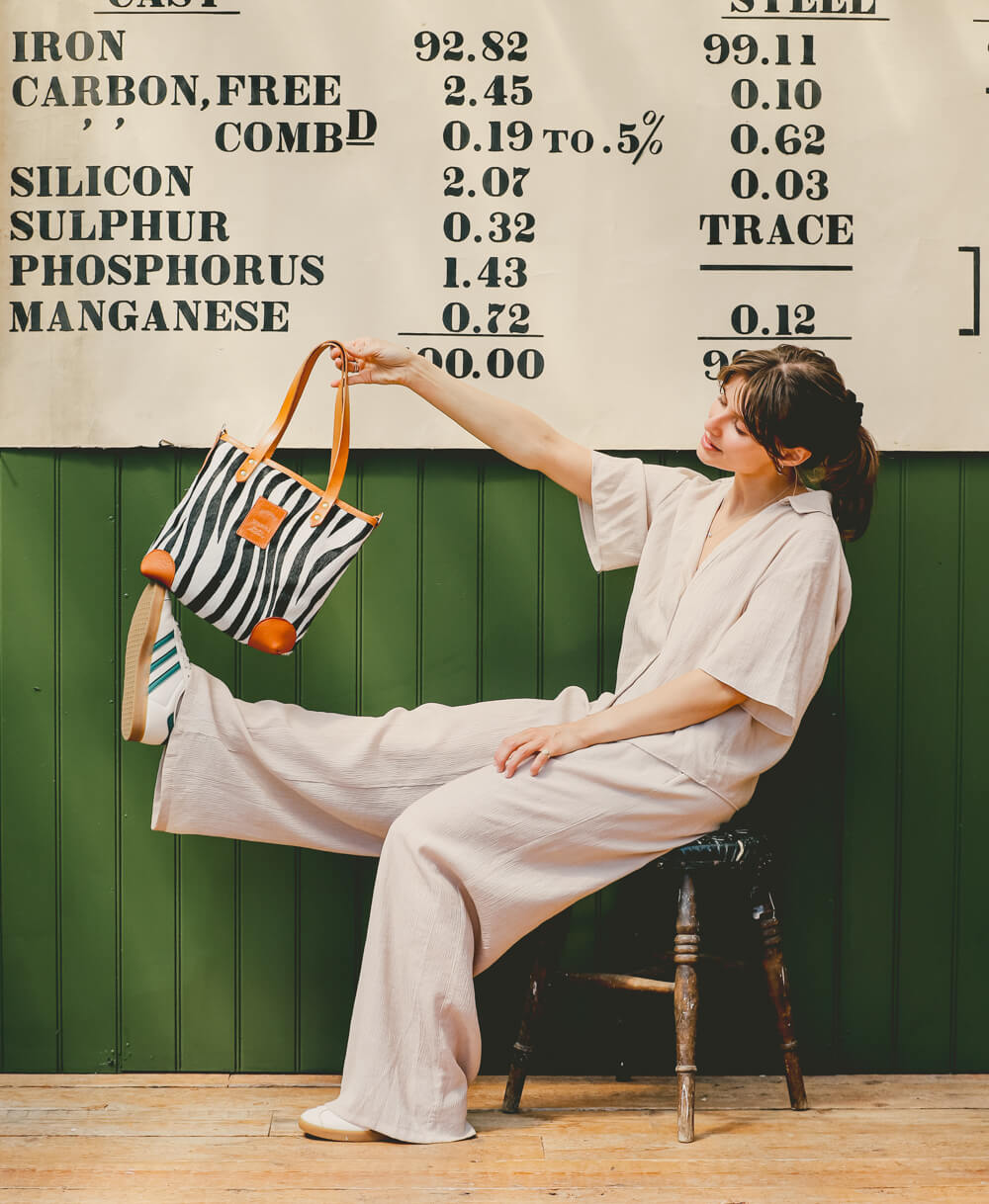 Small Tote - Zebra
