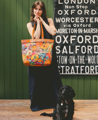 Large Tote - Bumblebee Garden in Midday Sun - Will Bees Bespoke