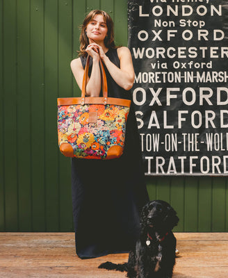 Large Tote - Bumblebee Garden in Midday Sun - Will Bees Bespoke