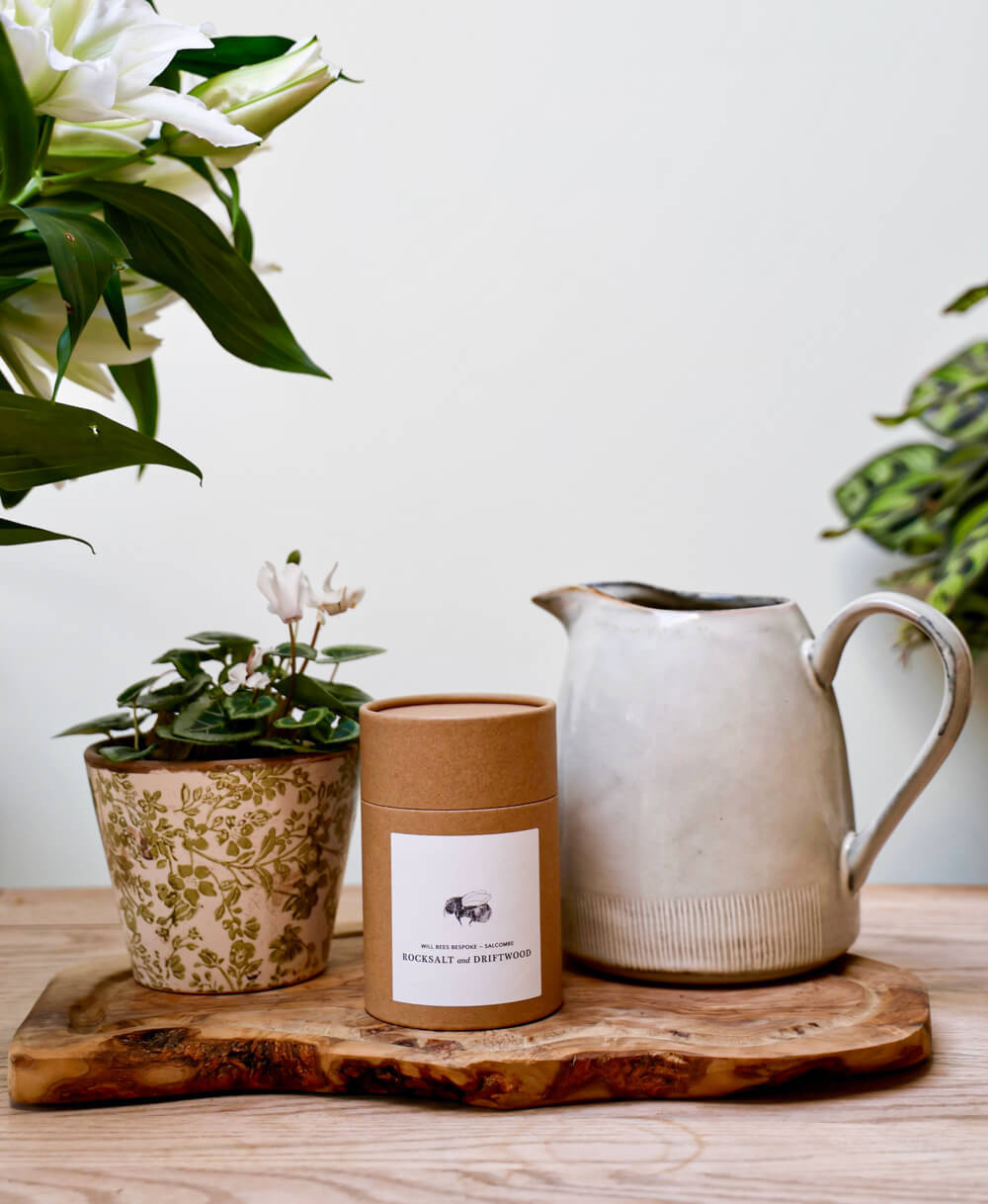 Candle - Rocksalt & Driftwood - Will Bees Bespoke
