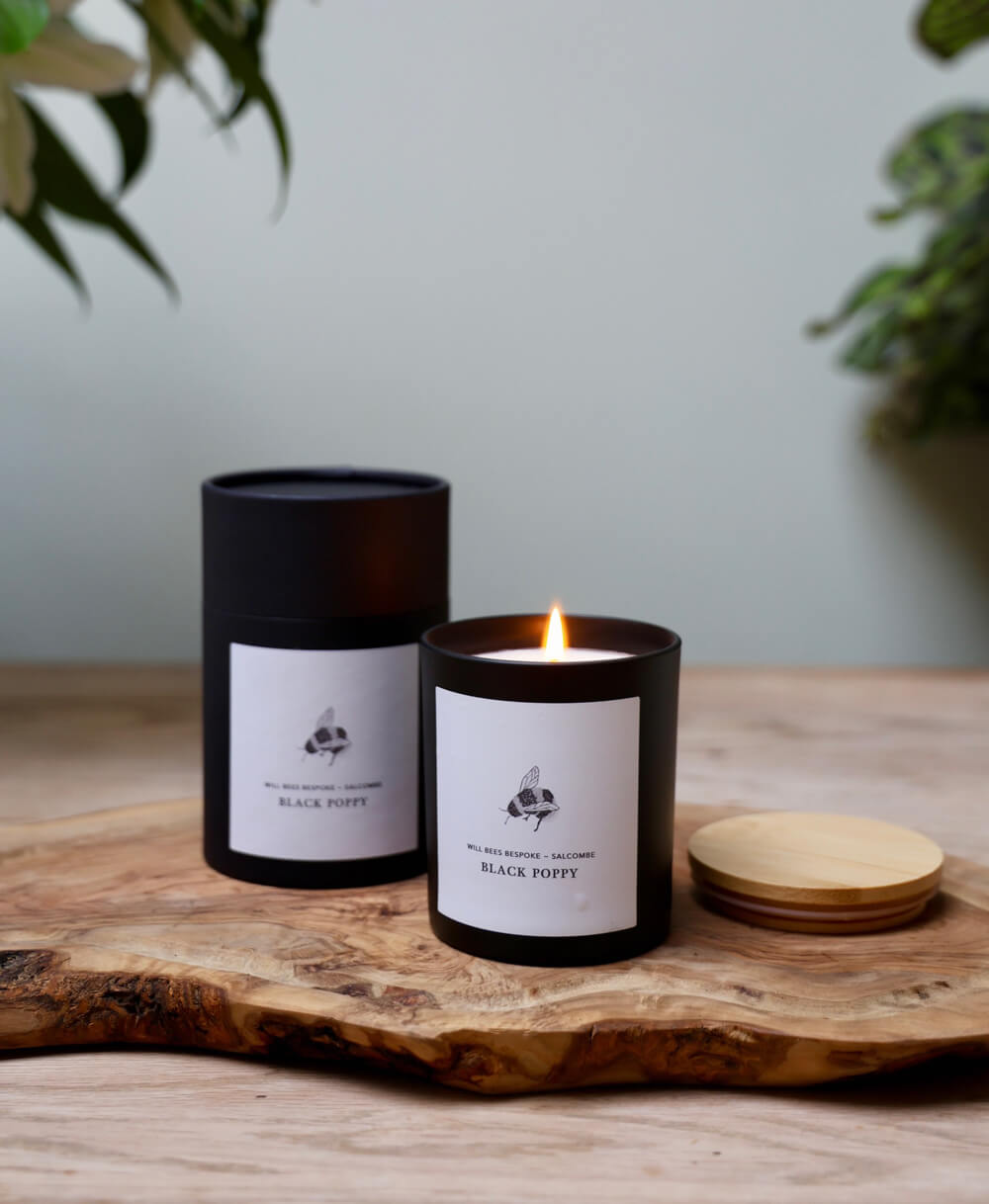 Candle - Black Poppy - Will Bees Bespoke