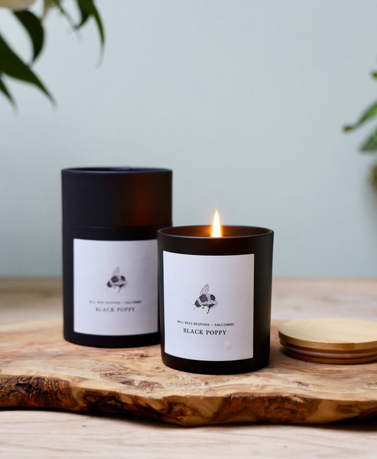 Candle - Black Poppy - Will Bees Bespoke