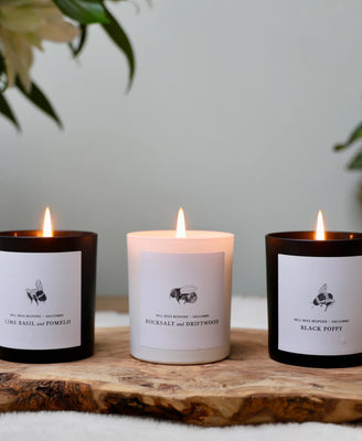 Candle - Rocksalt & Driftwood - Will Bees Bespoke
