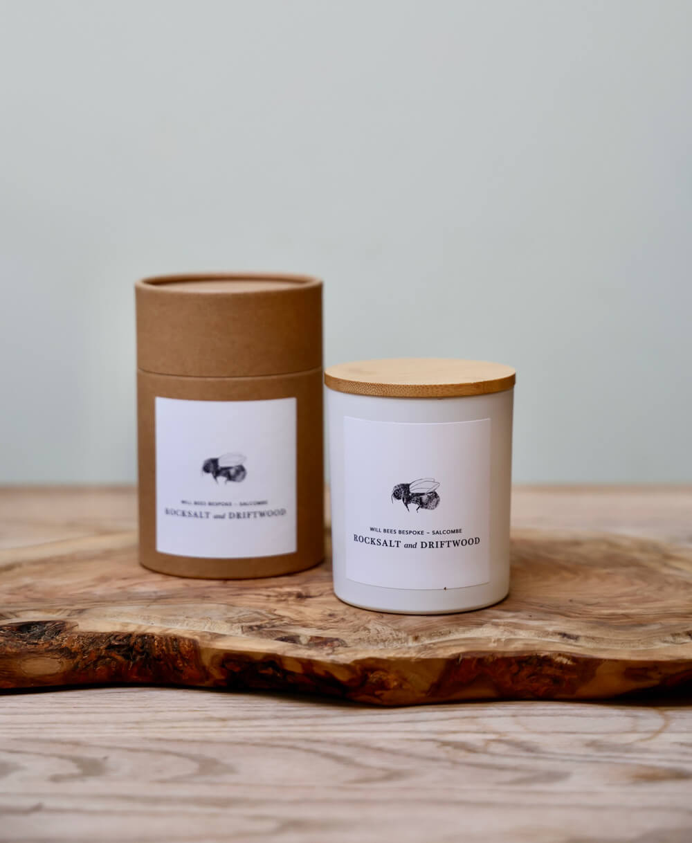 Candle - Rocksalt & Driftwood - Will Bees Bespoke
