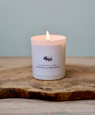 Candle - Rocksalt & Driftwood - Will Bees Bespoke
