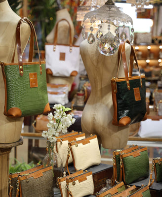 Small Tote - Khaki Green Croc - Will Bees Bespoke