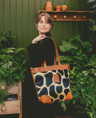 Medium Tote - Giraffe Spot - Will Bees Bespoke