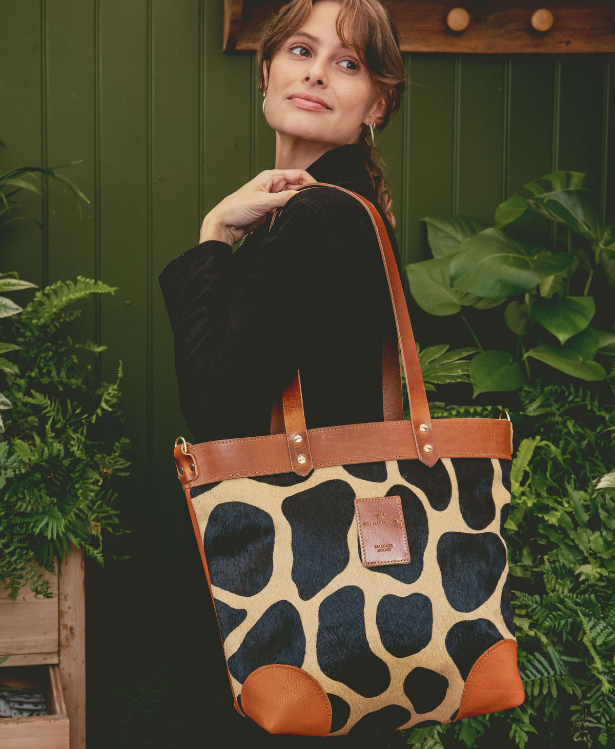 Medium Tote - Giraffe Spot - Will Bees Bespoke