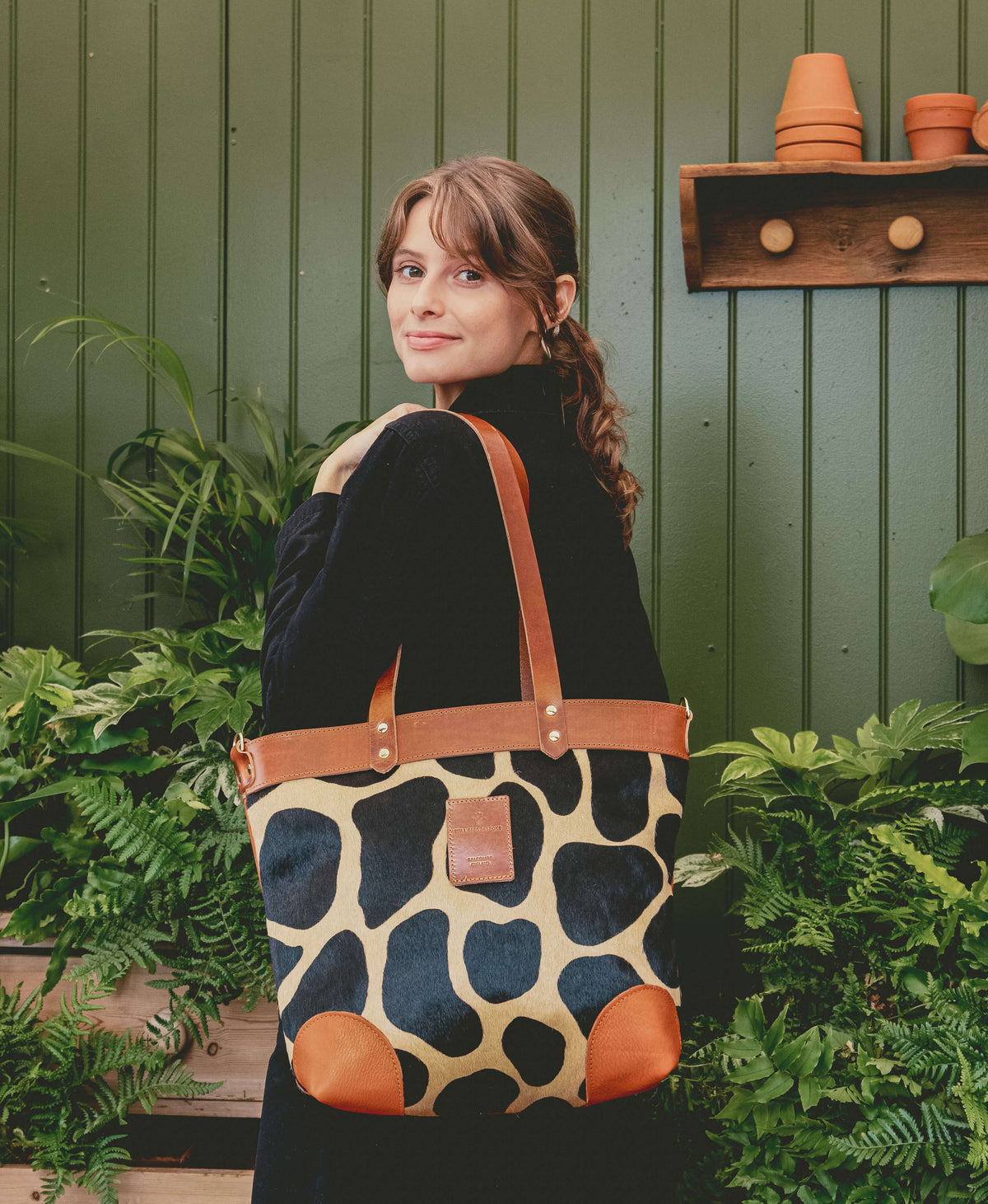 Medium Tote - Giraffe Spot - Will Bees Bespoke