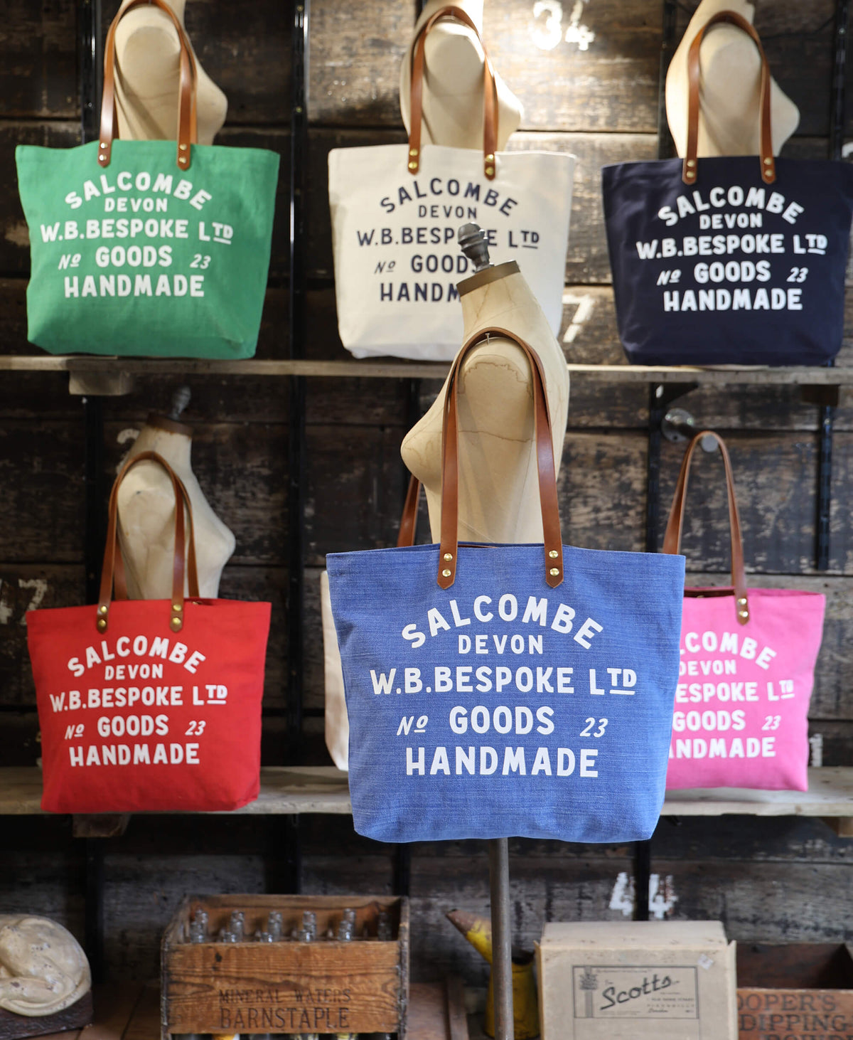 Canvas Tote - Cobalt Blue