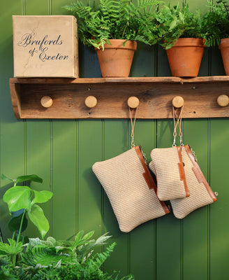 Oversized Diana 2 in 1 Clutch - Raffia in Natural