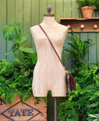 Diana 2 in 1 Clutch - Chocolate Suede - Brown Leather