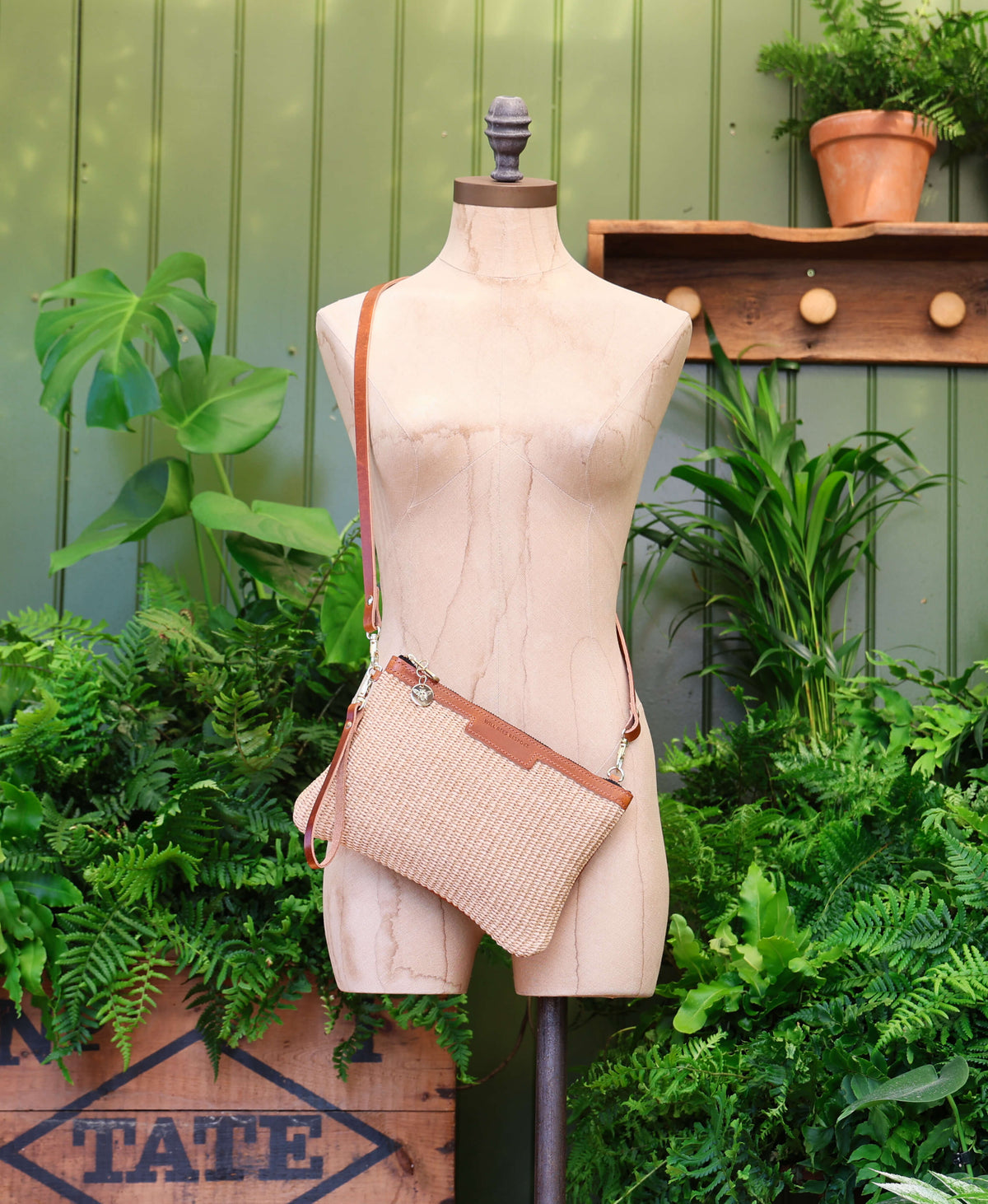 Diana 2 in 1 Clutch - Raffia in Natural