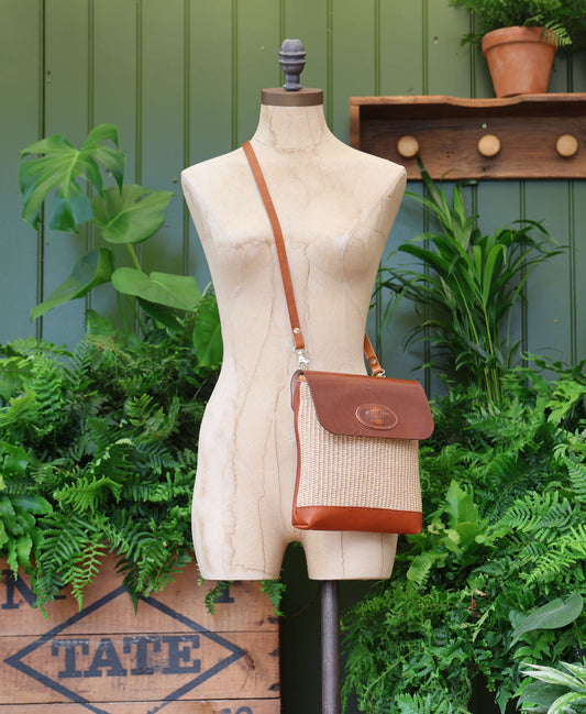 Mini Cross Body - Raffia in Natural