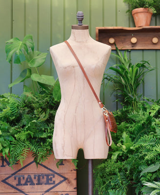 Mini Diana 2 in 1 Clutch - Tan Croc